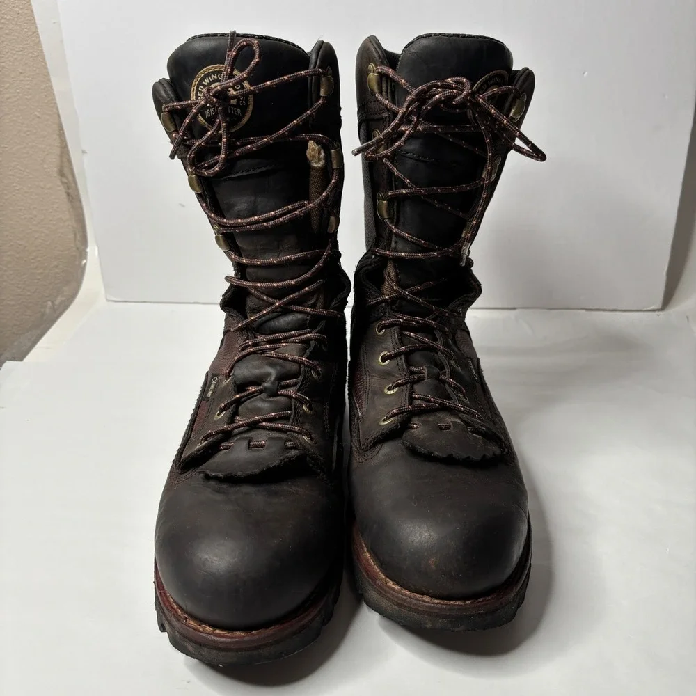 Red Wing Irish Setter 880 Mens 11.5 D Brown‎ Leather Elk Tracker Hunting Boots